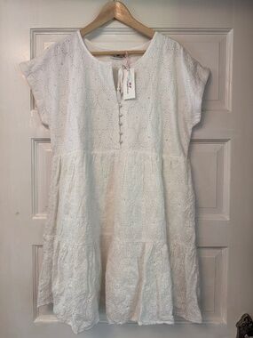 Women's Vineyard Vines Eyelet Swing Dress//Large